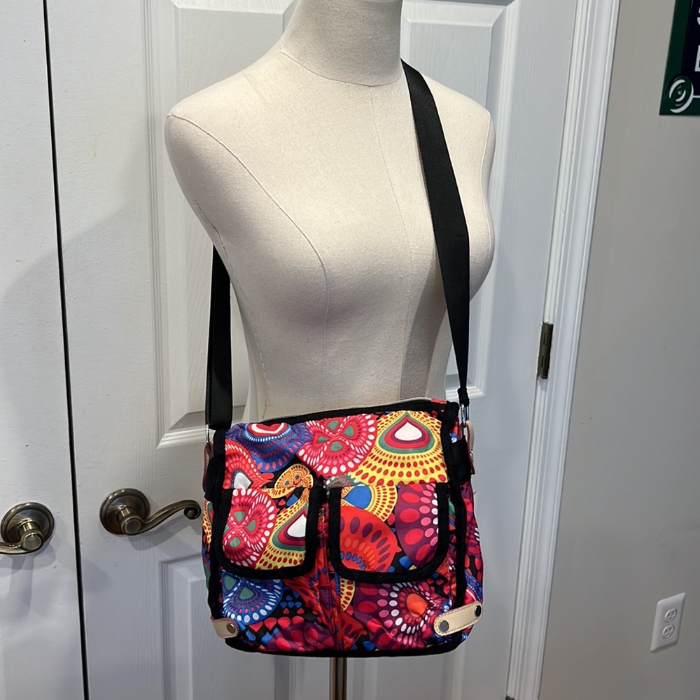 Fun printed cross body bag